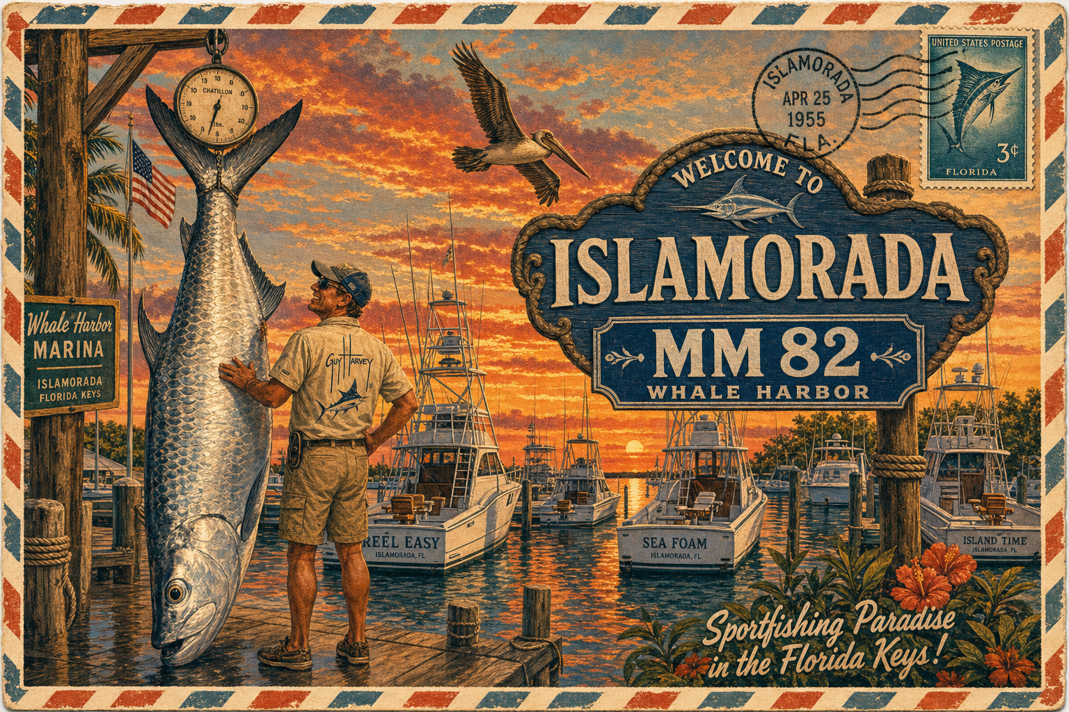 Islamorada postcard — MM 82